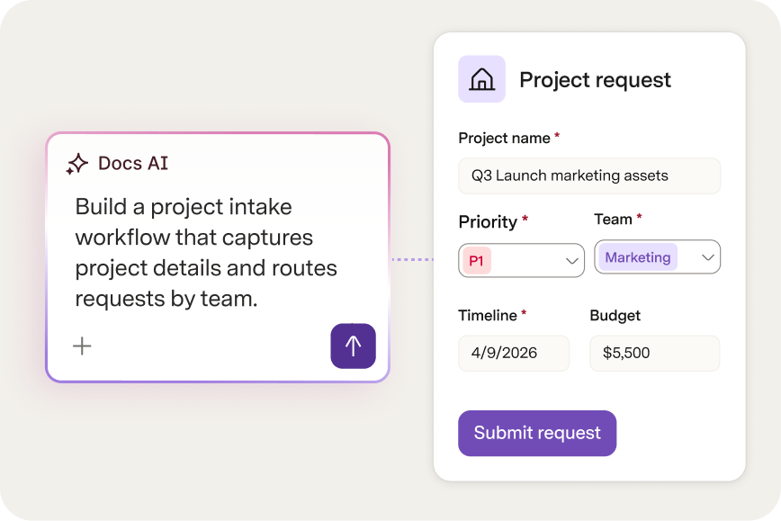 Using Docs AI for project management in docs