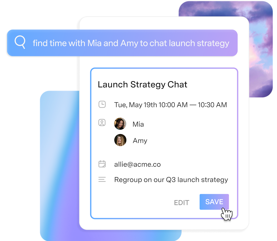 Ask AI to help you schedule time