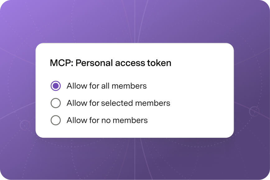 Personal access token settings in docs