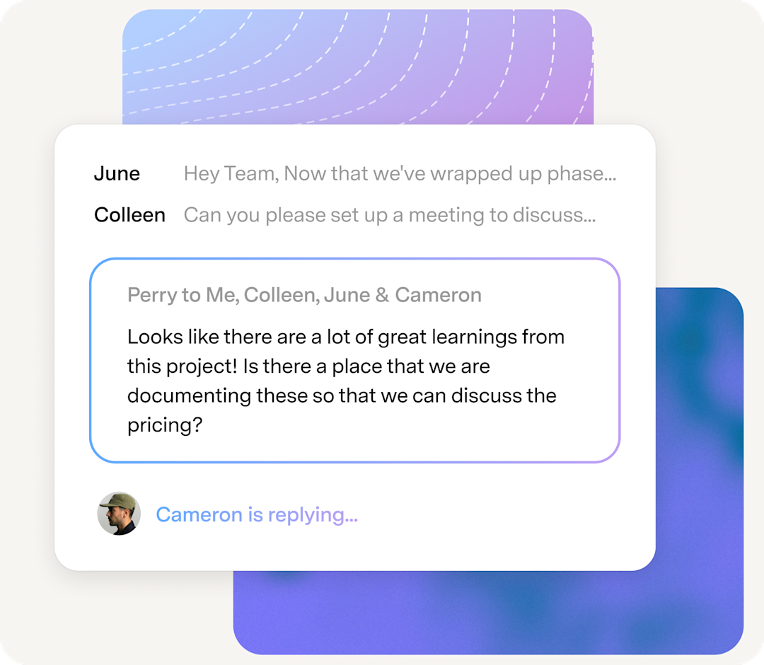 See when your team is replying with Logamail Mail