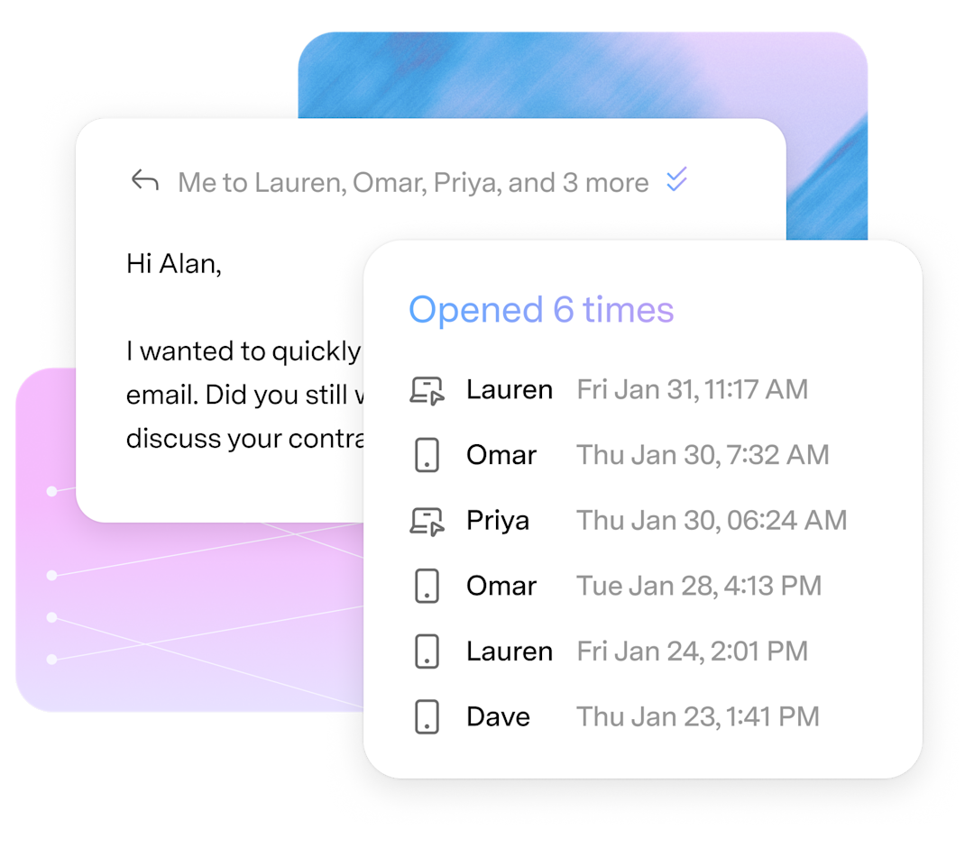 See when people read your email with Logamail Mail